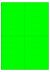Fluor groen A4 etiket / Laservel 105x148,5mm - 4 per vel permanent (doos à 200 vel)