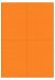 Oranje A4 etiket / Laservel 105x148,5mm - 4 per vel permanent (doos à 200 vel)