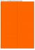 Fluor oranje A4 etiket / Laservel 105x297mm - 2 per vel permanent (doos à 200 vel)