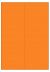 Oranje A4 etiket / Laservel 105x297mm - 2 per vel permanent (doos à 200 vel)