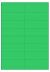 Groen A4 etiket / Laservel 105x35mm - 16 per vel permanent (doos à 200 vel)