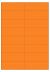 Oranje A4 etiket / Laservel 105x37,1mm - 16 per vel permanent (doos à 200 vel)