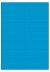 Blauw A4 etiket / Laservel 105x40mm - 14 per vel permanent (doos à 200 vel)