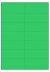 Groen A4 etiket / Laservel 105x40mm - 14 per vel permanent (doos à 200 vel)