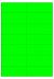 Fluor groen A4 etiket / Laservel 105x42,4mm - 14 per vel permanent (doos à 200 vel)