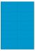Blauw A4 etiket / Laservel 105x56,8mm - 10 per vel permanent (doos à 200 vel)