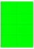 Fluor groen A4 etiket / Laservel 105x67,7mm - 8 per vel permanent (doos à 200 vel)