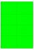 Fluor groen A4 etiket / Laservel 105x67,7mm - 8 per vel permanent (doos à 200 vel)
