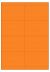 Oranje A4 etiket / Laservel 105x67,7mm - 8 per vel permanent (doos à 200 vel)