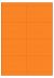 Oranje A4 etiket / Laservel 105x67,7mm - 8 per vel permanent (doos à 200 vel)
