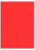 Rood A4 etiket / Laservel 105x67,7mm - 8 per vel permanent (doos à 200 vel)