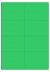 Groen A4 etiket / Laservel 105x67,7mm - 8 per vel permanent (doos à 200 vel)