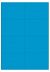 Blauw A4 etiket / Laservel 105x71mm - 8 per vel permanent (doos à 200 vel)