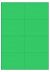 Groen A4 etiket / Laservel 105x71mm - 8 per vel permanent (doos à 200 vel)