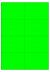 Fluor groen A4 etiket / Laservel 105x74,25mm - 8 per vel permanent (doos à 200 vel)