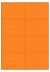 Oranje A4 etiket / Laservel 105x74,25mm - 8 per vel permanent (doos à 200 vel)