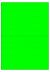 Fluor groen A4 etiket / Laservel 210x148,5mm - 2 per vel permanent (doos à 200 vel)