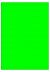 Fluor groen A4 etiket / Laservel 210x280mm - 1 per vel permanent (doos à 200 vel)