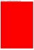 Fluor rood A4 etiket / Laservel 210x280mm - 1 per vel permanent (doos à 200 vel)