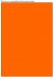 Fluor oranje A4 etiket / Laservel 210x292mm - 1 per vel permanent (doos à 200 vel)