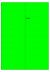 Fluor groen A4 etiket / Laservel 210x297mm - 1 per vel permanent (doos à 200 vel)