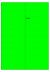 Fluor groen A4 etiket / Laservel 210x297mm - 1 per vel permanent (doos à 200 vel)