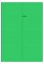 Groen A4 etiket / Laservel 210x297mm - 1 per vel permanent (doos à 200 vel)