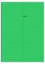Groen A4 etiket / Laservel 210x297mm - 1 per vel permanent (doos à 200 vel)
