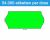Prijsetiket fluor groen 26x12mm - permanente belijming - doos à 36 rol à 1.500 etiketten