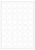 Polyester A4 etiket / Laservel Wit mat - Ø32mm-rond - 48 per vel - extra permanent (doos à 200 vel)