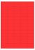 Rood A4 etiket / Laservel 38,1x21,2mm - 65 per vel permanent (doos à 200 vel)