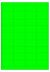 Fluor groen A4 etiket / Laservel 48,3x29,7mm - 36 per vel permanent (doos à 200 vel)