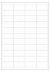 Polyester A4 etiket / Laservel Transparant glanzend - 48x25,4mm - 44 per vel - permanent (doos à 200 vel)