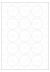 Polyester A4 etiket / Laservel Transparant glanzend - Ø50mm-rond - 15 per vel - permanent (doos à 200 vel)