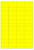 Fluor geel A4 etiket / Laservel 52,5x25,4mm - 44 per vel permanent (doos à 200 vel)