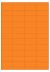 Oranje A4 etiket / Laservel 52,2x25,4mm - 44 per vel permanent (doos à 200 vel)