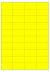 Fluor geel A4 etiket / Laservel 52,5x29,7mm - 40 per vel permanent (doos à 200 vel)