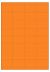 Oranje A4 etiket / Laservel 52,2x35mm - 32 per vel permanent (doos à 200 vel)