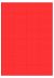 Rood A4 etiket / Laservel 52,5x35mm - 32 per vel permanent (doos à 200 vel)