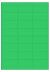 Groen A4 etiket / Laservel 63,5x33,9mm - 24 per vel permanent (doos à 200 vel)