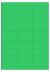 Groen A4 etiket / Laservel 63,5x38,1mm - 21 per vel permanent (doos à 200 vel)