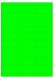 Fluor groen A4 etiket / Laservel 70x35mm - 24 per vel permanent (doos à 200 vel)