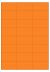 Oranje A4 etiket / Laservel 70x37,1mm - 24 per vel permanent (doos à 200 vel)