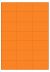 Oranje A4 etiket / Laservel 70x42,4mm - 21 per vel permanent (doos à 200 vel)