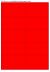 Fluor rood A4 etiket / Laservel 99,1x56,8mm - 10 per vel permanent (doos à 200 vel)