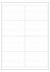 Polyester A4 etiket / Laservel Transparant mat - 99,1x67,7mm - 8 per vel - permanent - (doos à 200 vel)