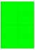 Fluor groen A4 etiket / Laservel 99,1x67,7mm - 8 per vel permanent (doos à 200 vel)