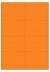 Oranje A4 etiket / Laservel 99,1x67,7mm - 8 per vel permanent (doos à 200 vel)