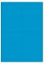 Blauw A4 etiket / Laservel 99,1x67,7mm - 8 per vel permanent (doos à 200 vel)