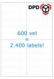 Verzendetiket / Pakketlabel DPD - 105x148,5mm - 4 labels per vel - doos à 600 vel
